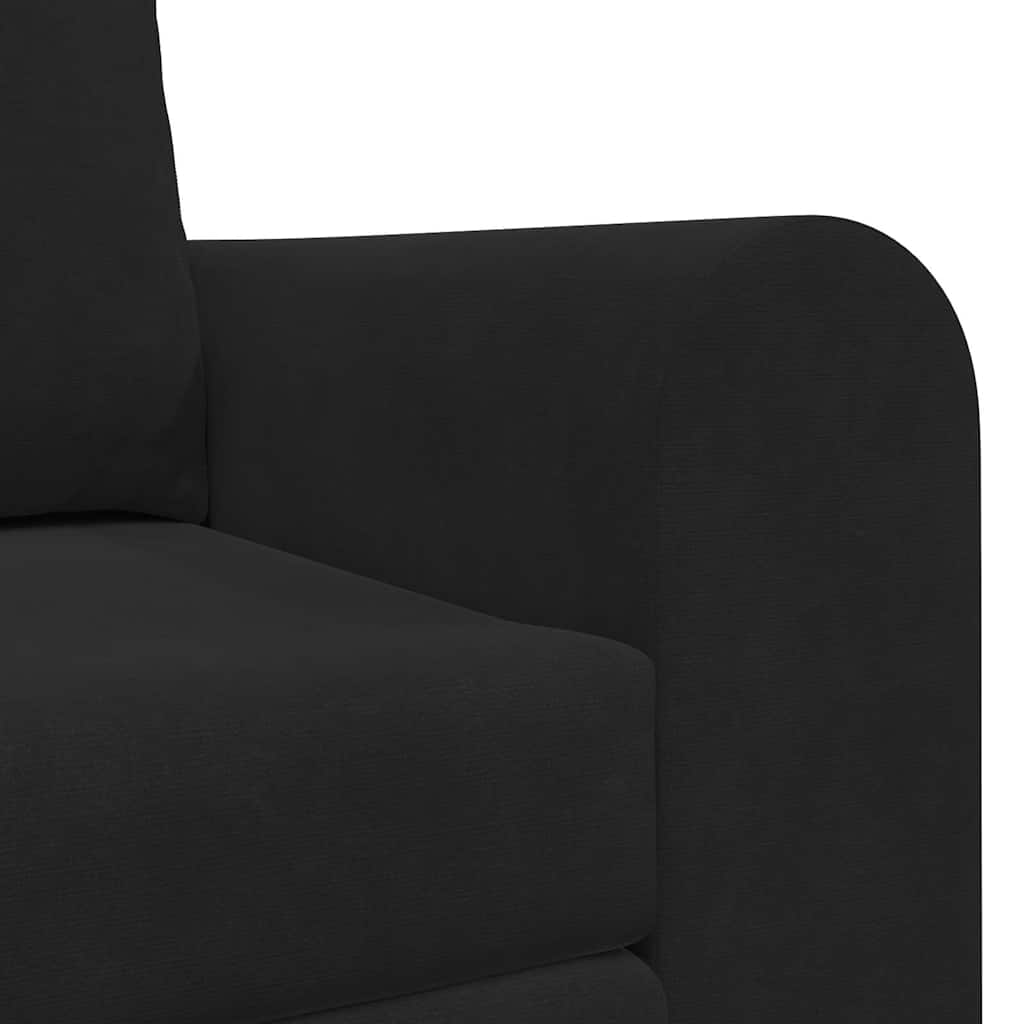 Sofa Bed Black 148 x 71 x 83 cm Velvet